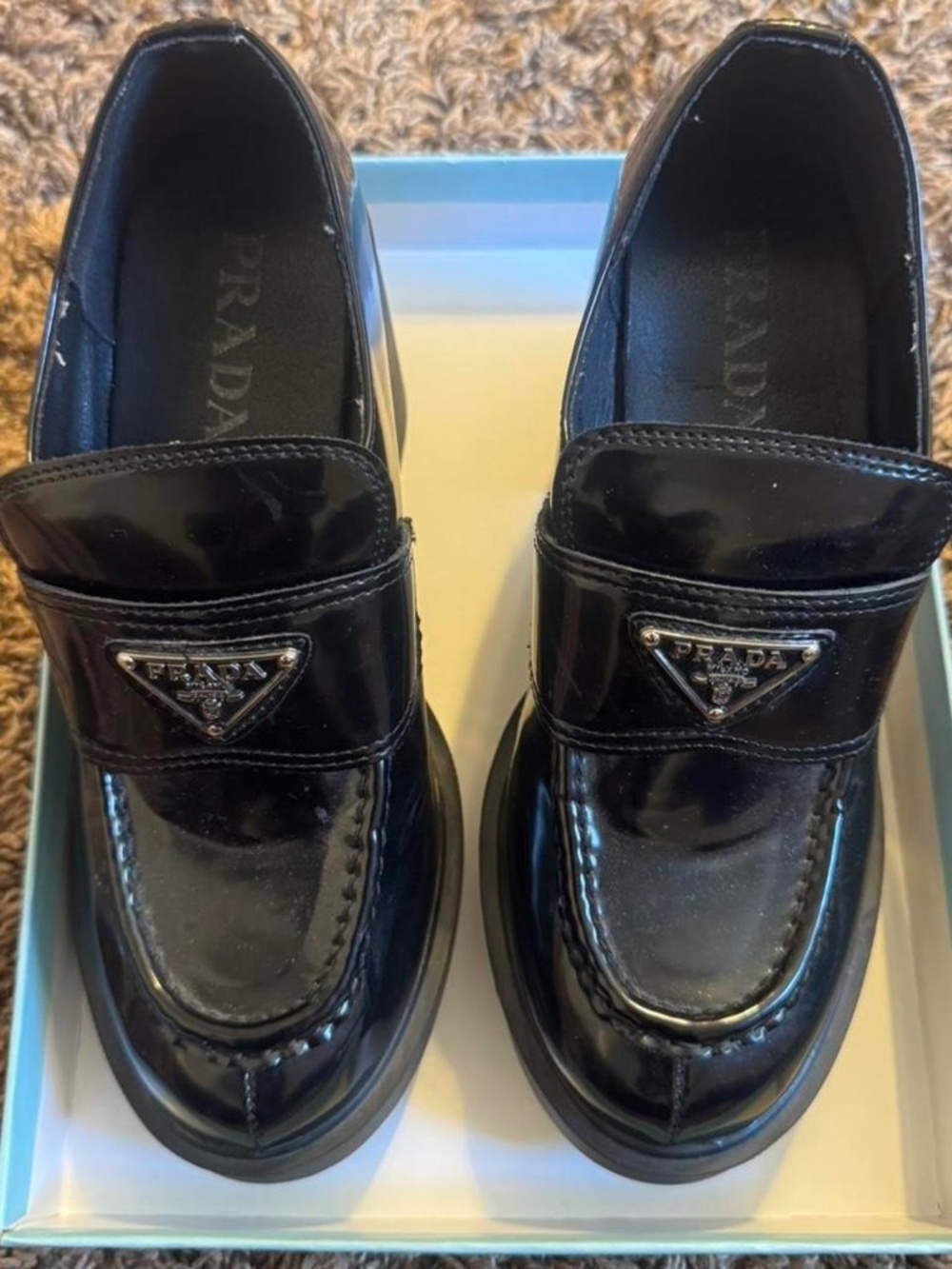 prada loafers 38